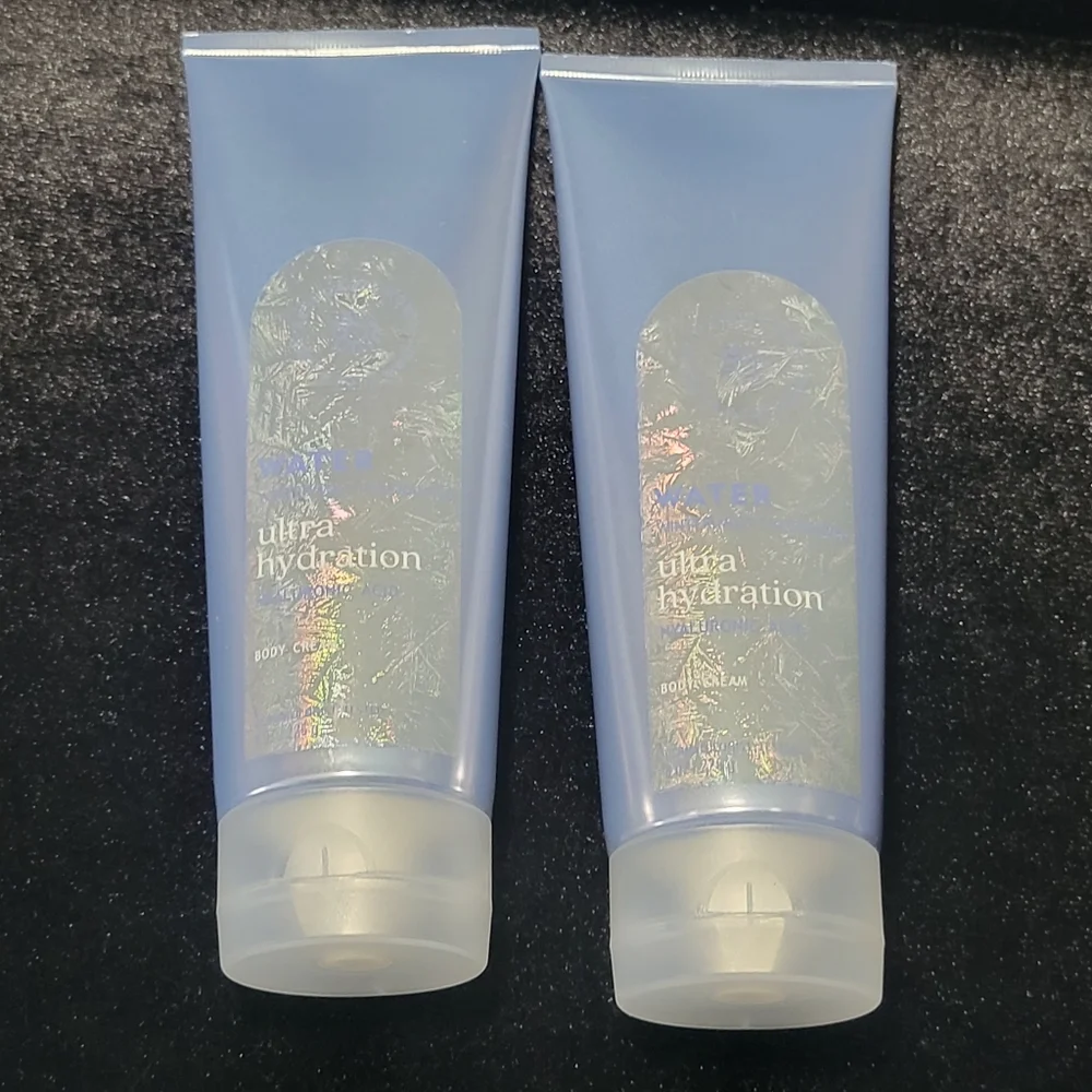 New Bundle Water Winter Mint Body Cream Bath & Body Works 2 Bottles